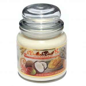 coconut mango beeswax candle