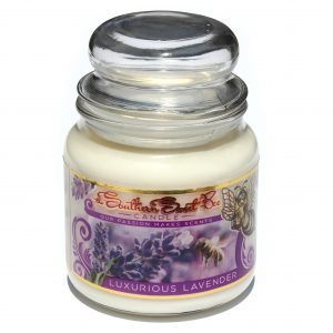 luxurious lavender beeswax candle
