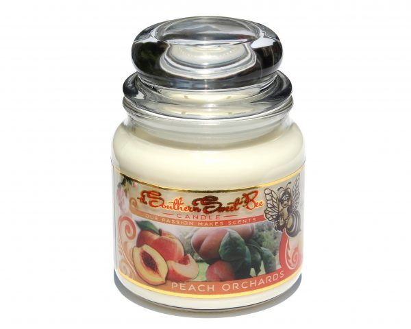 Peach Orchard beeswax candle